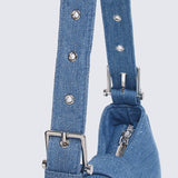 Miriam.J Belted Shoulder Bag (Steel Blue)