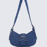 Miriam.J Belted Shoulder Bag (Midnight Blue)