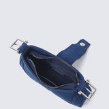 Miriam.J Belted Shoulder Bag (Midnight Blue)