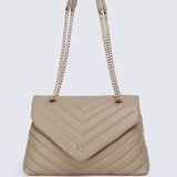 Miley Shoulder Chain Bag (Tan)