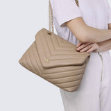 Miley Shoulder Chain Bag (Tan)