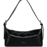 Ninny Belted Shoulder Bag (Black)