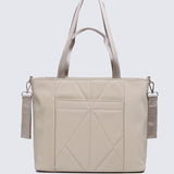 Mila Multi-compartment Tote Bag (Stone)