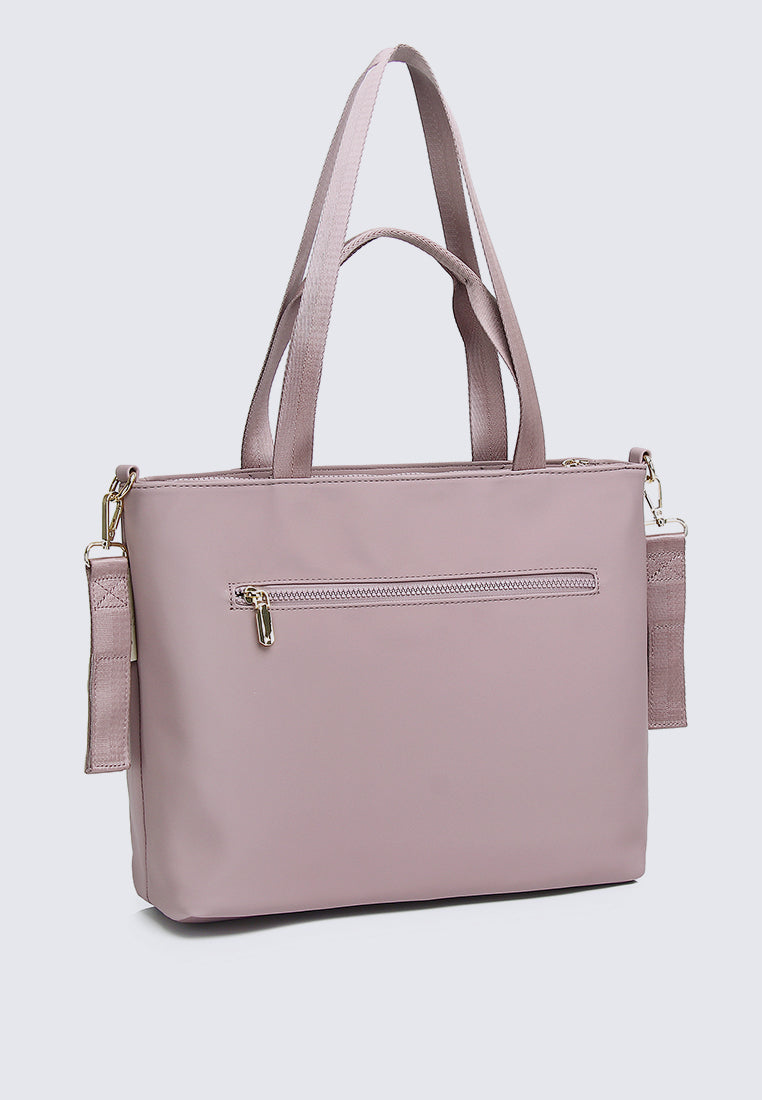 Mila Multi-compartment Tote Bag (Pale Red Violet)