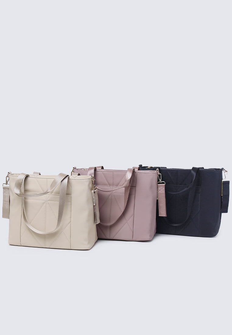 Mila Multi-compartment Tote Bag (Pale Red Violet)