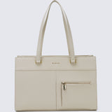 Cody Multi-compartment Tote Bag (Beige)