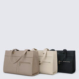 Cody Multi-compartment Tote Bag (Beige)