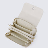 Cher Cher Double Zipper Sling Pouch (Cornsilk)