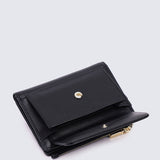 Candy Pop Top Zip Mini Wallet (Black)