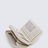 Candy Delight Zip Around Small Wallet  (Beige)