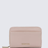 Candy Delight Zip Around Small Wallet  (Light Coral)