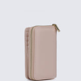 Candy Delight Zip Around Small Wallet  (Light Coral)