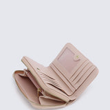 Candy Delight Zip Around Small Wallet  (Light Coral)