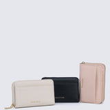 Candy Delight Zip Around Small Wallet  (Light Coral)
