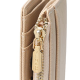 Chic Me Top Zip Mini Wallet (Beige)