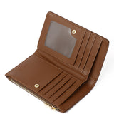 Heya Top-Zip Short Wallet (Brown)