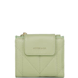 Viean Quilted Top Zip Mini Wallet (Light Green)