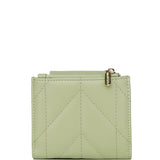 Viean Quilted Top Zip Mini Wallet (Light Green)