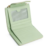 Viean Quilted Top Zip Mini Wallet (Light Green)