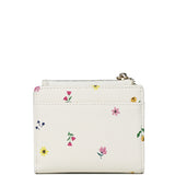 Blooming Garden Top Zip Mini Wallet (Cornsilk)