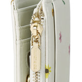 Blooming Garden Top Zip Mini Wallet (Cornsilk)