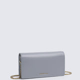 Karina Turn-Lock Clutches (Light Blue)