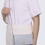 Karina Turn-Lock Clutches (Light Blue)