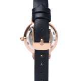 Suane Rose Gold  Leather  Watch (Black)