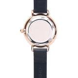 Suane Rose Gold  Leather  Watch (Black)