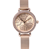 Suane Rose Gold  Mesh  Watch (Salmon)