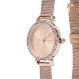 Suane Rose Gold  Mesh  Watch (Salmon)