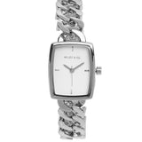 Kayla Silver Stainless Steel Analog Watch (Silver)