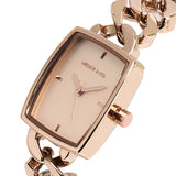 Kayla Rose Gold Stainless Steel Analog Watch (Salmon)