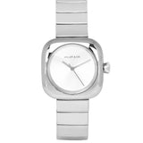 Riley Silver Stainless Steel Analog Watch (Silver)