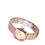 Riley Rose Gold Stainless Steel Analog Watch (Salmon)