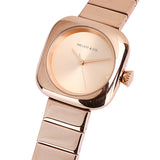 Riley Rose Gold Stainless Steel Analog Watch (Salmon)