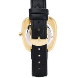 Nova Gold Leather Analog Watch (Black)