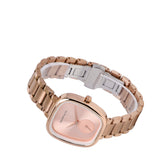 Nova Rose Gold Mesh Analog Watch (Salmon)