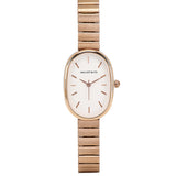 Noelle Rose Gold Stainless Steel Analog Watch (White)