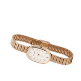 Noelle Rose Gold Stainless Steel Analog Watch (White)