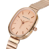 Noelle Rose Gold Stainless Steel Analog Watch (Salmon)