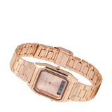 Joel Rose Gold Stainless Steel Analog Watches (Salmon)