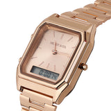 Joel Rose Gold Stainless Steel Analog Watches (Salmon)