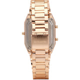 Joel Rose Gold Stainless Steel Analog Watches (Salmon)