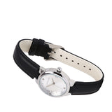 Freja Silver Leather Analog Watches (Black)