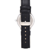 Freja Silver Leather Analog Watches (Black)