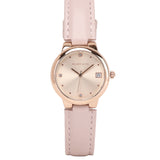 Freja Rose Gold Leather Analog Watches (Pink)