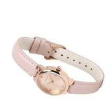 Freja Rose Gold Leather Analog Watches (Pink)