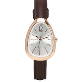 Felis Rose Gold Leather Analog Watches (Brown)