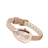 Felis Rose Gold Leather Analog Watches (Nude)